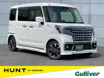 スズキ スペーシア カスタム HYBRID XS ターボ ワンオーナー 衝突軽減 両側パワスラ ETC