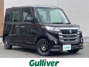 スズキ スペーシア カスタム Z ターボ 純正ナビ　ターボ　4WD　フルセグ　取説