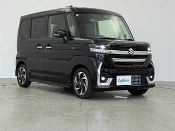 スズキ スペーシア カスタム HYBRID XS ターボ 全方位カメラ 純正ナビ 両側パワスラ HUD