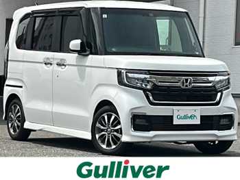 ホンダ Ｎ ＢＯＸ カスタム L ワンオーナー/純正ナビ(BT/DVD/FM)/ETC