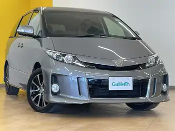 トヨタ エスティマ アエラス レザーパッケージ 純ナビ 後席モニター 黒革 フルセグ Bカメ