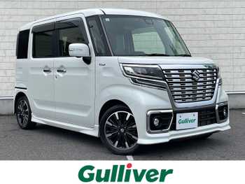 スズキ スペーシア カスタム HYBRID XS ターボ 純ナビ　360°カメラ　クルコン　パワスラ