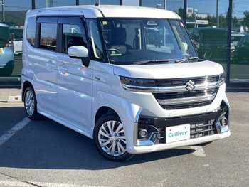 スズキ スペーシア カスタム HYBRID GS 社外8型ナビ フルセグ Bカメラ クルコン