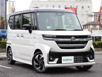 スズキ スペーシア カスタム HYBRID XS ターボ ワンオーナー 純正ナビ B/T 全周囲カメラ