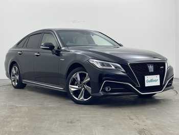 トヨタ クラウン ハイブリッド RS アドバンス Four サンルーフ 白革シート 純正ナビ ドラレコ