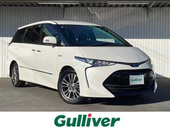 トヨタ エスティマ ハイブリッド アエラス 純正9型ナビフルセグTV　後席モニター