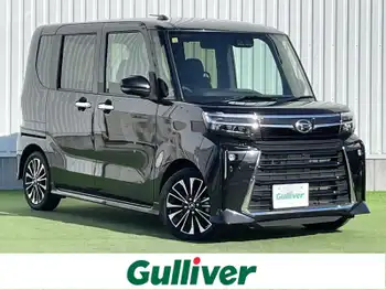 ダイハツ タント カスタム RS 禁煙車 社外ナビ 両側電動 全方位 半革 LED
