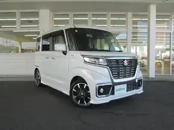 スズキ スペーシア カスタム HYBRID XS ターボ ワンオーナー 8インチナビ  両側パワスラ