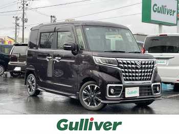 スズキ スペーシア カスタム HYBRID XS ターボ 4WD　社外ナビ　ETC　