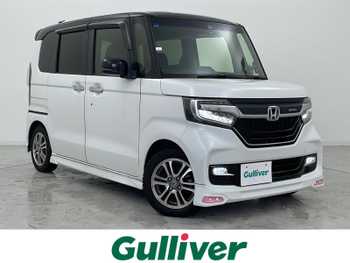 ホンダ Ｎ ＢＯＸ カスタム G L ターボ ホンダセンシング 衝突軽減 両側電動 半革シート 天吊モニタ