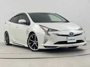 トヨタ プリウス Sセーフティプラス 禁煙車 純正ナビTV 純正モデリスタエアロ