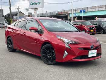 トヨタ プリウス A ツーリングセレクション 純正9型ナビ　TV　Bカメラ　LED　革　ETC