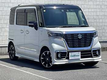 スズキ スペーシア カスタム HYBRID XS ターボ 社外SDナビ　地デジTV　MDV-M907HDF