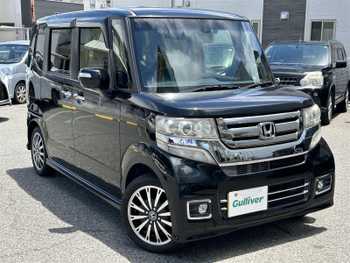 ホンダ Ｎ ＢＯＸ カスタム G ターボ Lパッケージ 社外SDナビ・ワンオーナー・パドルシフト