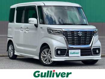 スズキ スペーシア カスタム HYBRID GS 社外SDナビ 片側パワースライドドア ETC