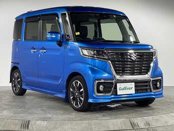 スズキ スペーシア カスタム HYBRID XS ターボ 禁煙車 8インチナビ 両側Pスラ クルコンETC