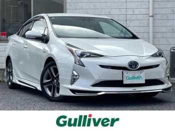 トヨタ プリウス A プレミアム　ツーリングセレ モデリスタフルエアロ純9型ナビ黒レザーS