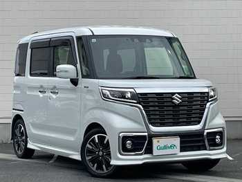 スズキ スペーシア カスタム HYBRID XS ターボ 社外ナビ/バックモニター/衝突軽減ブレーキ