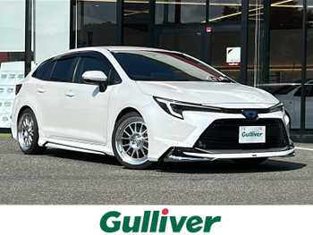 トヨタ カローラツーリング ハイブリッド ダブルバイビー 1オ-ナ- モデリスタ 10型ナビ 半革 車高調