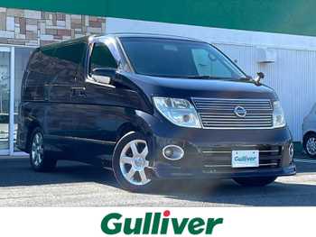 日産 エルグランド 250ハイウェイスター ブラックレザ-ナビ ナビ/Bカメラ/フリップダウン/オットマン