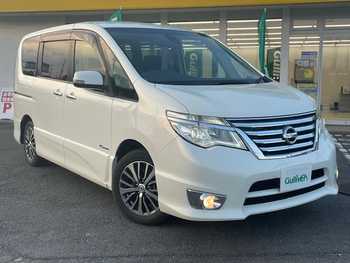 日産 セレナ ハイウェイスター Sハイブリッド 社外メモリナビ・純正アルミホイール