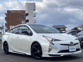 トヨタ プリウス Sセーフティプラス ツートーン モデリスタエアロ 純正9型ナビ　