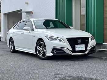 トヨタ クラウン ハイブリッド RS アドバンス 禁煙車 純正ナビ PCS SR 全方位 BSM LKA
