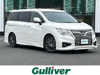 日産 エルグランド 250HWS プレミアム アーバンクロム 純正ナビ Bカメ 後席モニター IMPUL LED BT