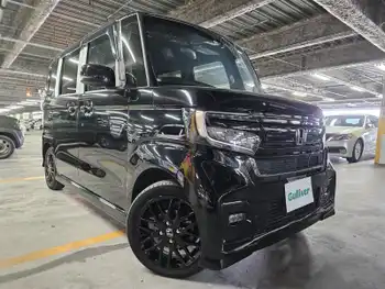 ホンダ Ｎ ＢＯＸ カスタム L ターボ スタイル+ブラック 社外ナビTV 両側PSD バックカメラ PCS LKA