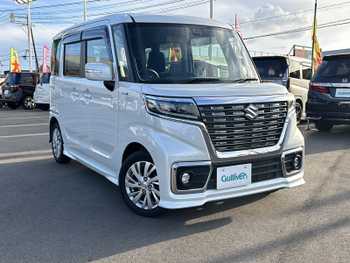 スズキ スペーシア カスタム HYBRID GS 社外SDナビ フルセグTV 片側パワスラ