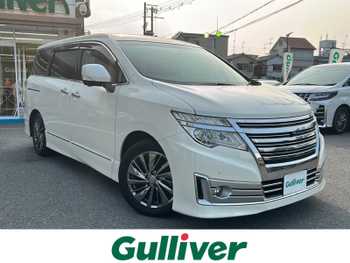 日産 エルグランド ライダー 後席フリップダウンモニター/全周囲カメラ