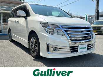 日産 エルグランド ライダー 後席フリップダウンモニター/全周囲カメラ
