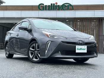 トヨタ プリウス A プレミアム　ツーリングセレ 禁煙車 純正ナビ 黒革シート 前後ドラレコ