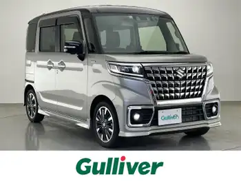 スズキ スペーシア カスタム HYBRID XS ターボ 純正9型ナビTV DVD 全方位 温シート 禁煙車