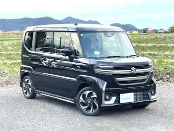 スズキ スペーシア カスタム HYBRID XS 衝突軽減 BT DTV 半革シート LEDライト