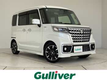 スズキ スペーシア カスタム HYBRID XS スズキサポート 純正10型DAナビ 全方位 LED