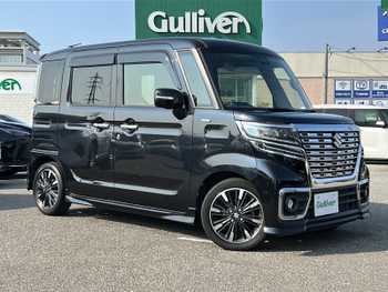 スズキ スペーシア カスタム HYBRID XS ターボ 純正8型ナビ 全方位カメラ ETC 電動ドア