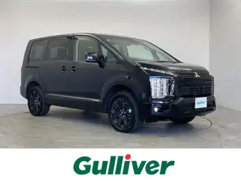 三菱 デリカＤ：５ ブラックエディション 社外11型ナビ 全方位 BSM 電動ステップ LED