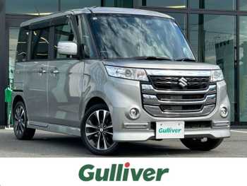 スズキ スペーシア カスタム Z ターボ 社外ナビ/バックカメラ/前後ドラレコ/ETC