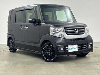 ホンダ Ｎ ＢＯＸ カスタム ターボ SSブラックSパッケージ 純正ナビ・衝突軽減・両側電動ドア・ETC