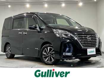 日産 セレナ ハイウェイスター V 純正10型ナビ 後席モニター 全方位 ETC LED