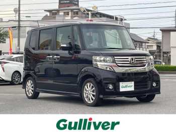 ホンダ Ｎ ＢＯＸ カスタム G Lパッケージ Bカメラ 片側P 社外ナビ BT ドラレコ ETC