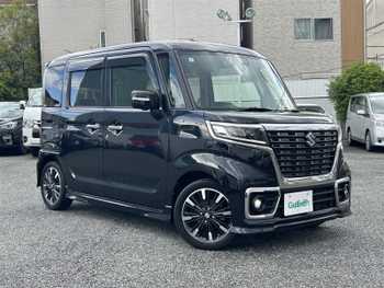 スズキ スペーシア カスタム HYBRID XS ターボ 1オナ/8型ナビ/360M/ETC/両側P/シート温