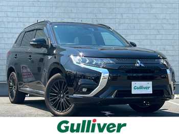 三菱 アウトランダー ＰＨＥＶ ブラックエディション 4WD 1オナ BT CD ACC ETC 社外ナビ