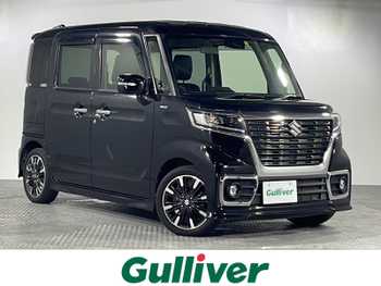 スズキ スペーシア カスタム HYBRID XS 禁煙車 社外ナビ Bカメラ ETC 両側パワスラ