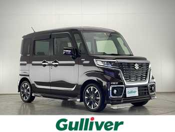 スズキ スペーシア カスタム HYBRID XS 禁煙 純正7型ナビ TV 両側電動スライドドア