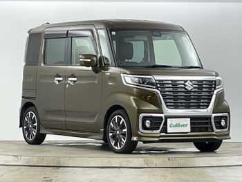 スズキ スペーシア カスタム HYBRID XS ターボ 禁煙車 純正8型ナビ 全方位カメラ 衝突軽減