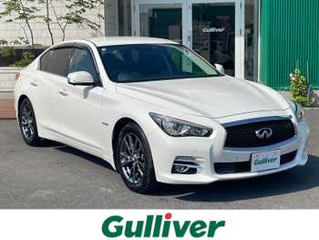 日産 スカイライン ハイブリッド 350GT FOUR Type P 純正ナビフルセグ 全方位 黒本革 衝突軽減