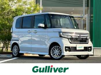 ホンダ Ｎ ＢＯＸ カスタム L ターボ 純正9型ナビ　両側電動　温シート 半革