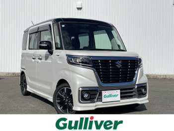 スズキ スペーシア カスタム HYBRID XS ターボ 衝突軽減 社外ナビTV Bカメラ 両電動ドア
